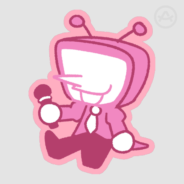 DELTARUNE | Tenna [MATTE DIE CUT STICKER]