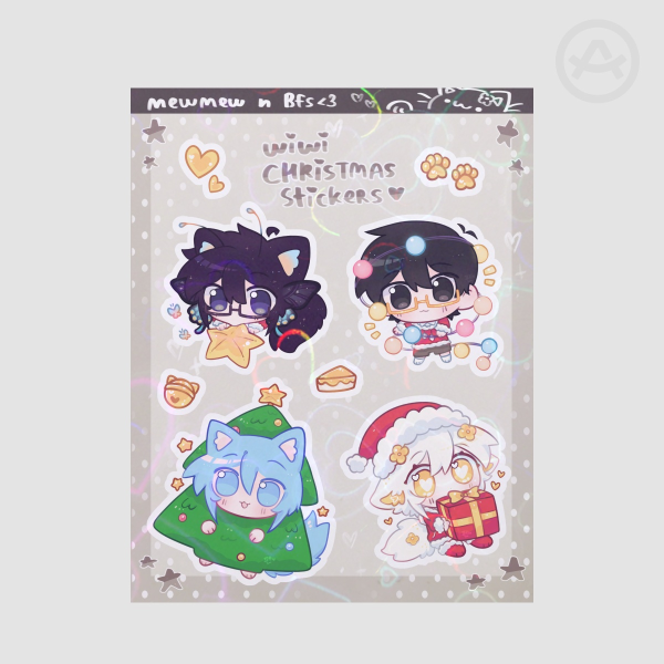 Christmas MewMew n BFs stickers