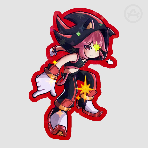 VOCALOID | Teto Kasane Shadow cos. [STAR HOLO DIE CUT STICKER]