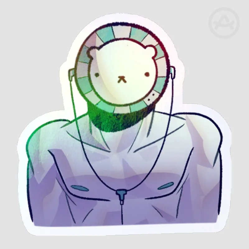 Buffkuma - Sticker by aurumaura - ACGGOODS