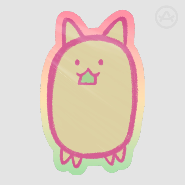 Li'l Tank Cat Sticker Battle Cats