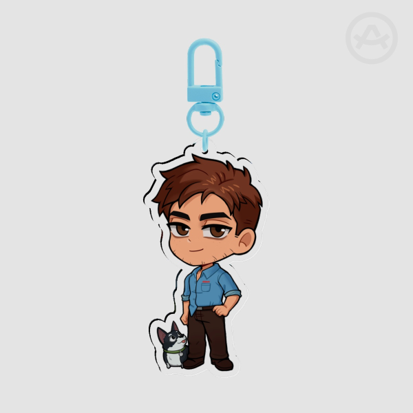 Dispatch Robert & Beef keychain