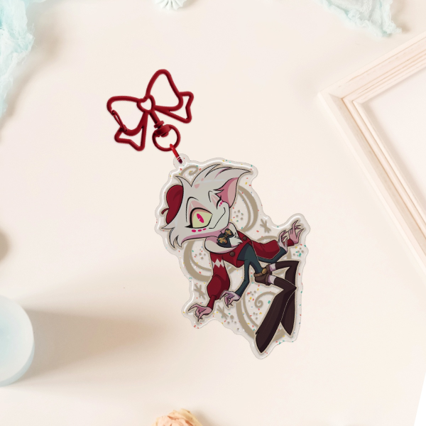 Xmas AngelDust Epoxy Glitter Acrylic Keychains