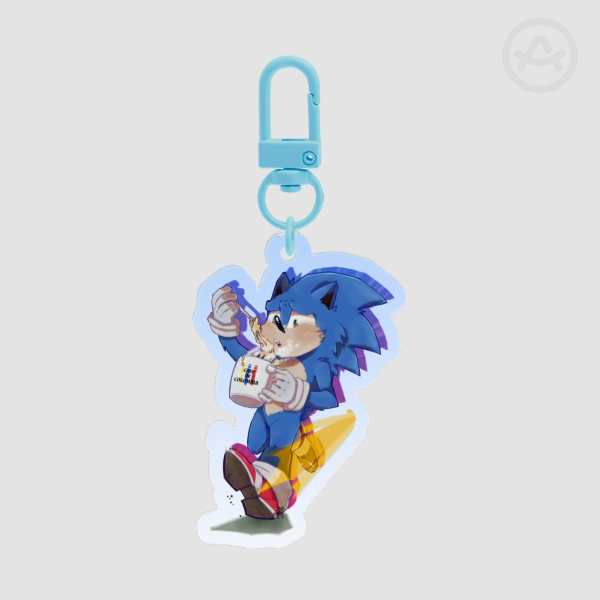 [Sonic] Chocolate & Queso ► Clear Acrylic Keychain