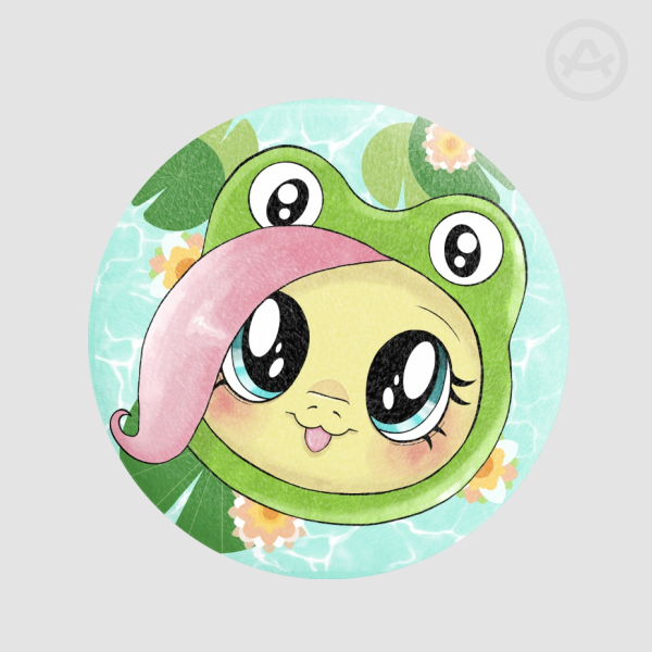 FroggyShy Plush Badges
