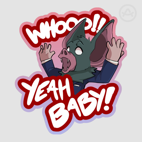 DISPATCH | Sonar "WHOOO!!!" [MATTE DIE CUT STICKER]