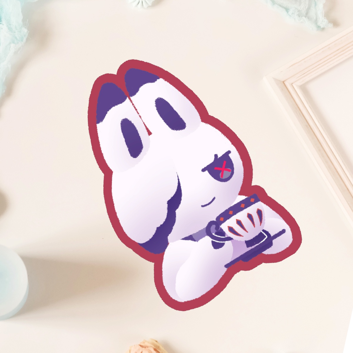 sticker ❌ genshin impact - tea party arlecchino