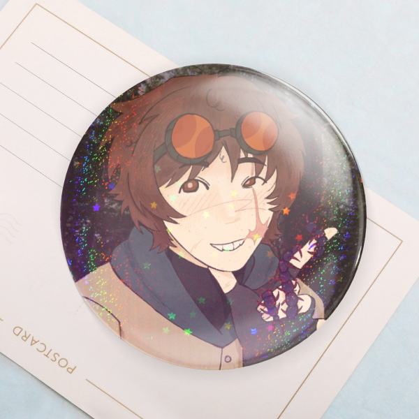 Ticci Toby button badge