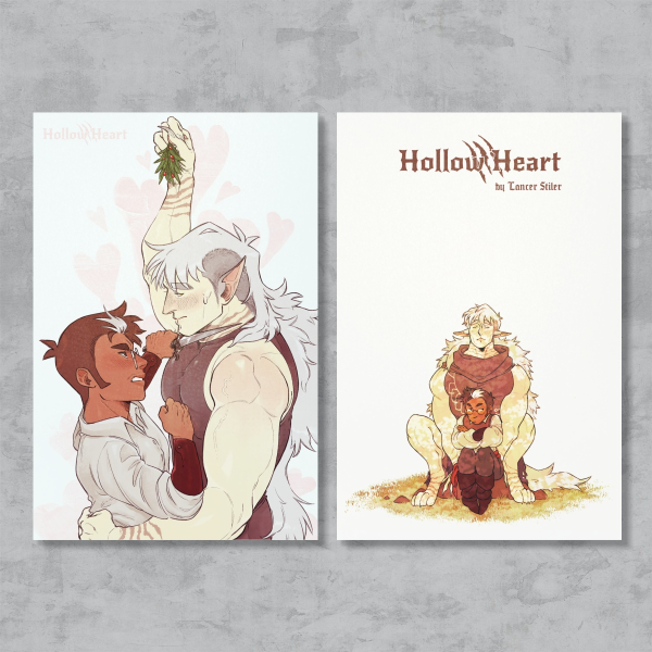 HOLLOW HEART Valentine's postcard