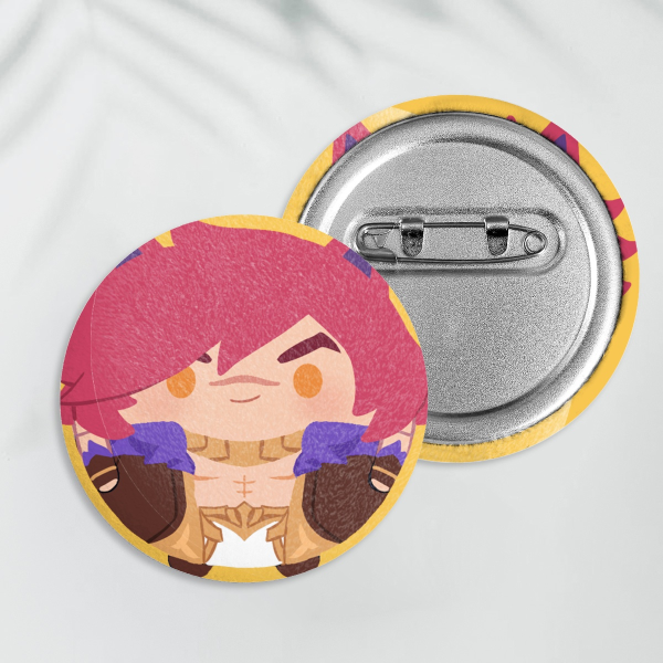 Sett Plush Button Pin