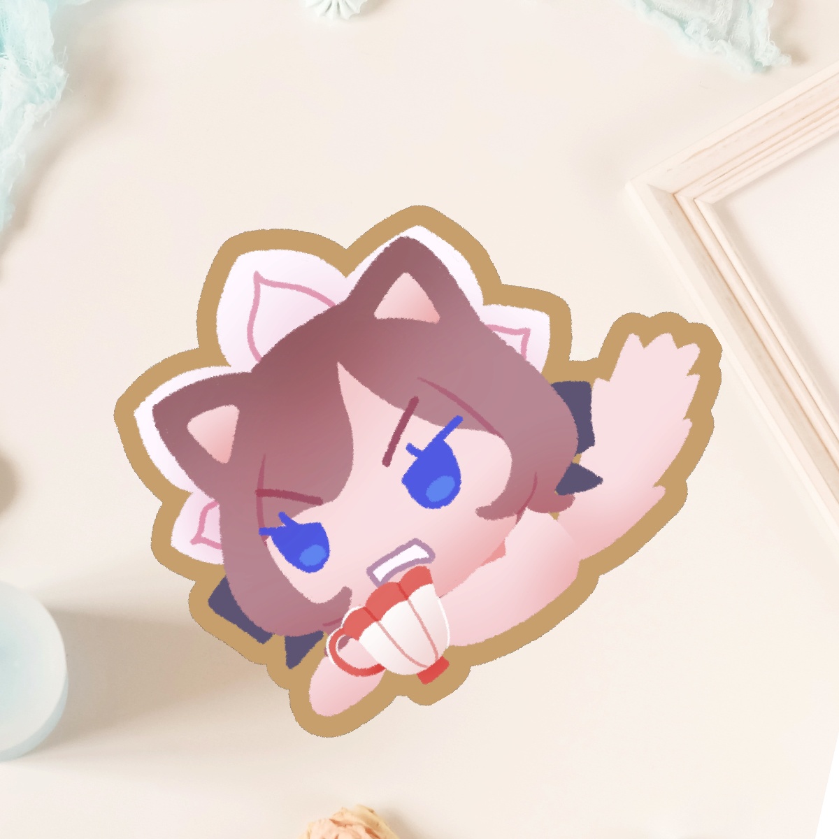 sticker ⚙️ genshin impact - tea party sandrone