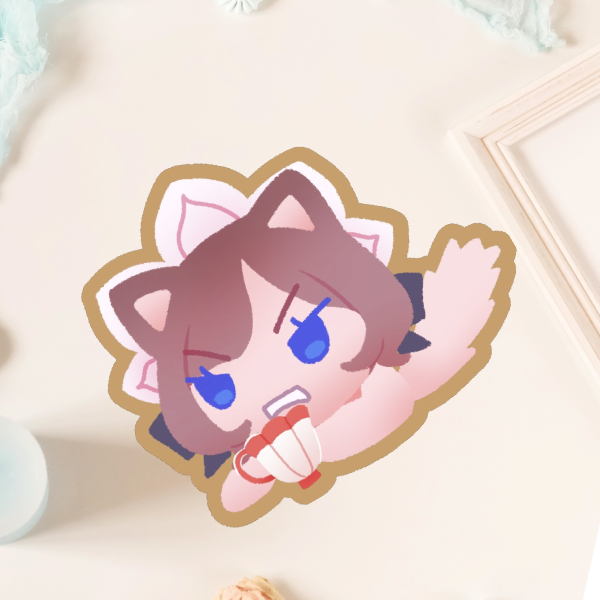 sticker ⚙️ genshin impact - tea party sandrone