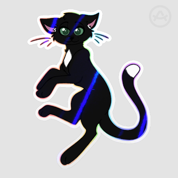 WC Raven Cat Sticker