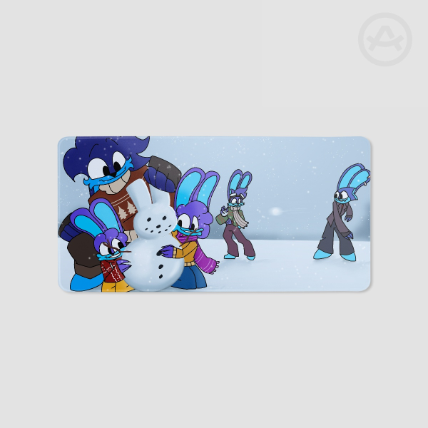 Conejos Christmas Desk Pad