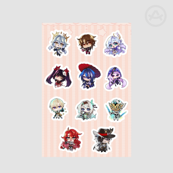 Honkai Penacony Stickers Sheet