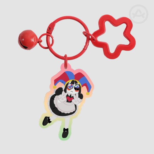 Double-sided maid Pomni charm