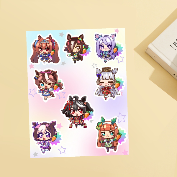 Uma Musume Pretty Derby team spica stickers