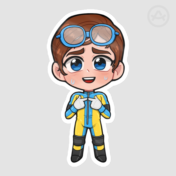 Dispatch Waterboy Glossy Sticker