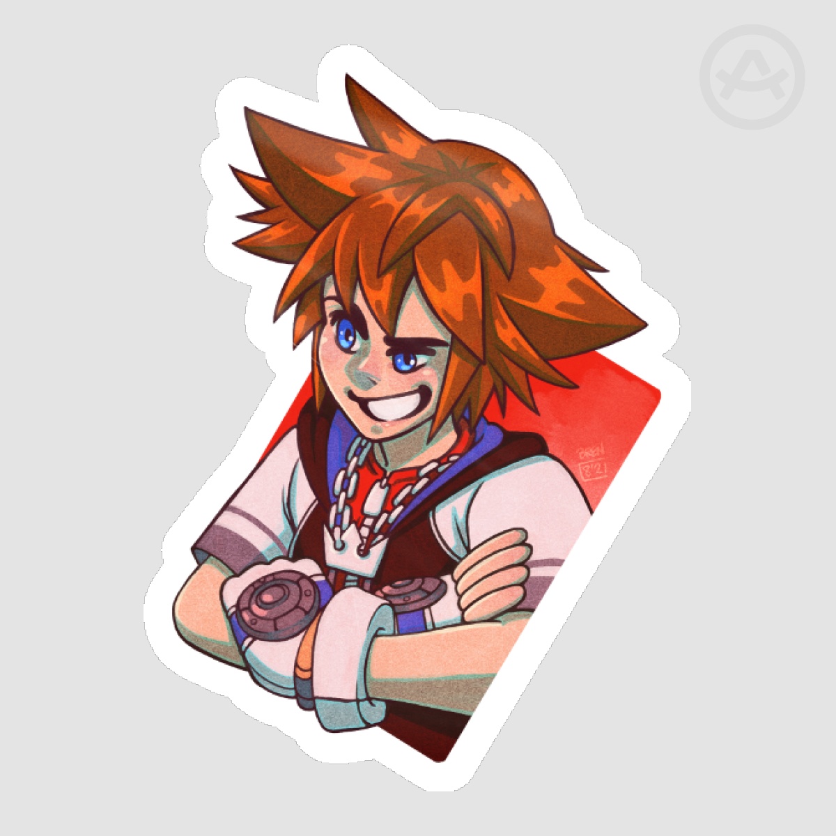 KH: CoM Sora Card Sticker