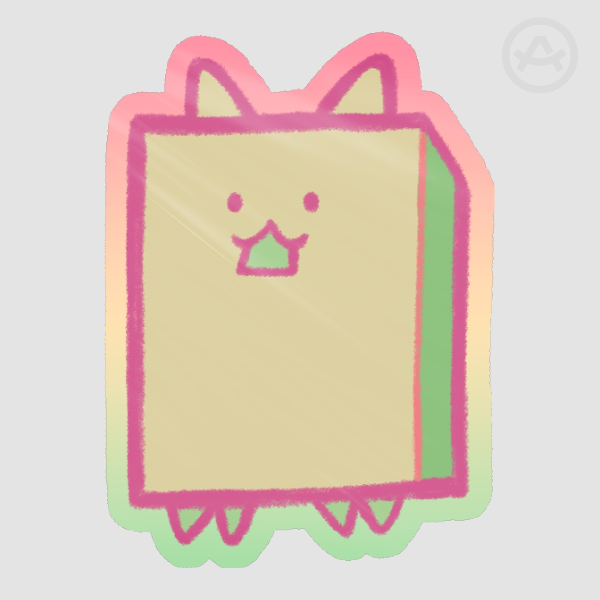 Li'l Wall Cat Sticker Battle Cats