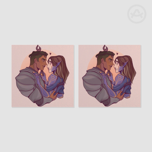 Jayvik MEDIEVAL AU - Pearl Paper Print