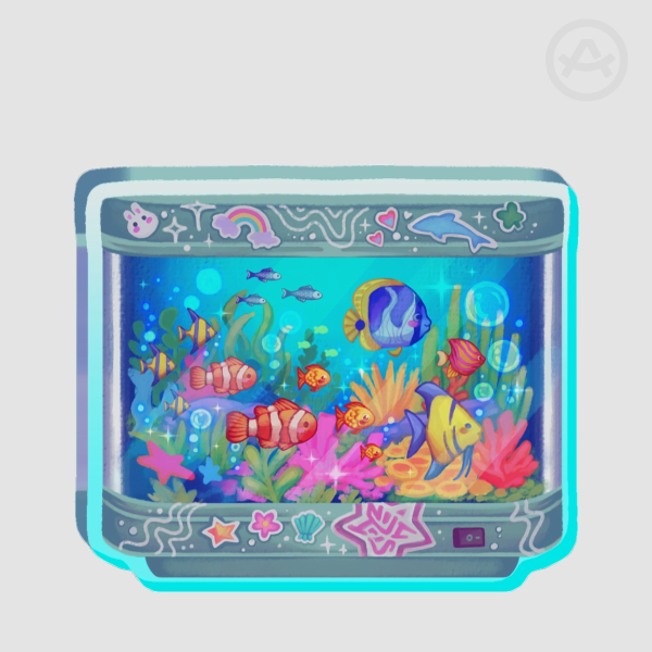 Fish Lamp Thick Acrylic Stand