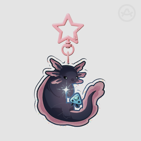 Baby Will Cipher & The Axolotl Keychain (Reverse Falls/Gravity Falls)