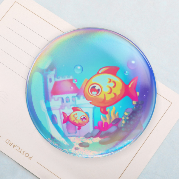 Insaniquarium Button Pin