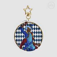 Wilbur on a Lyra (Round) (Reverse Falls/Will Cipher)