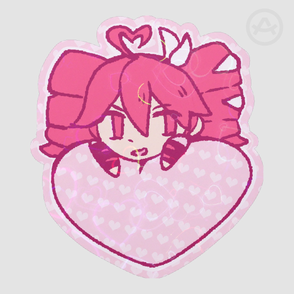 Valentine's Day Teto Sticker [HEART HOLO]