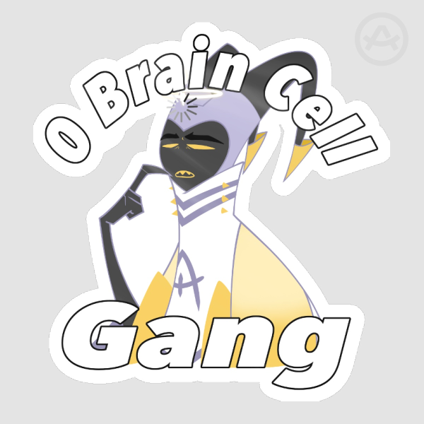 0 Brain Cell Gang Die Cut Stickers
