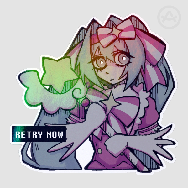 Retry Now! Sticker