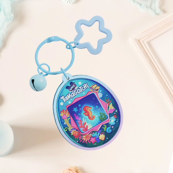 Frutiger Aqua Tamagotchi Rainbow Keychain