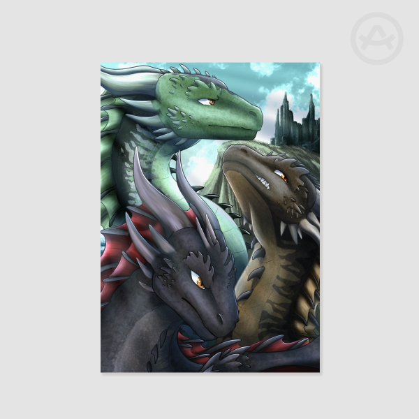 Poster Drogon Viserion Rhaegal
