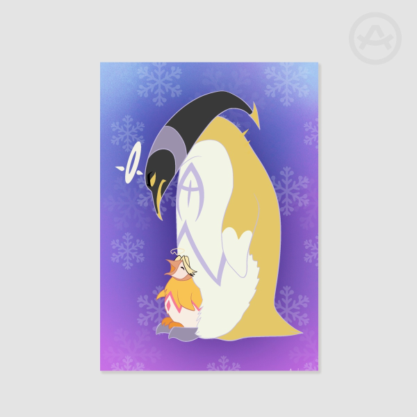 Penguin Adam and Abel Print