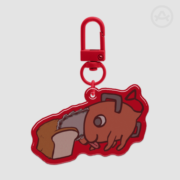 Pochita Epoxy Clear Acrylic Keychains