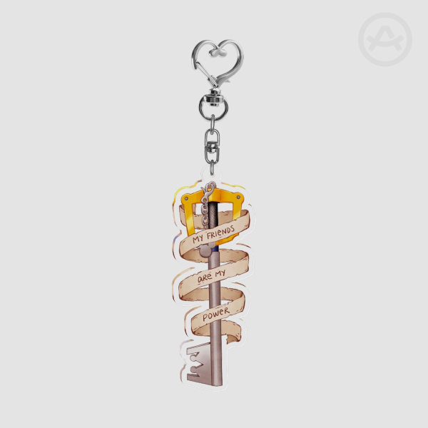 KH Sora Keyblade Quote Keychain
