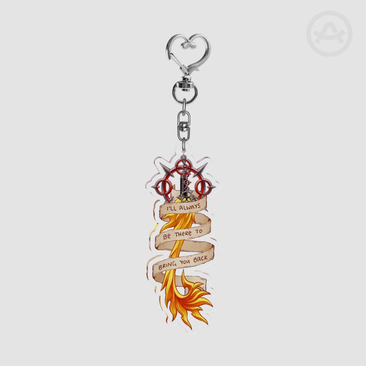 KH: 358/2 Days Axel Keyblade Quote Keychain