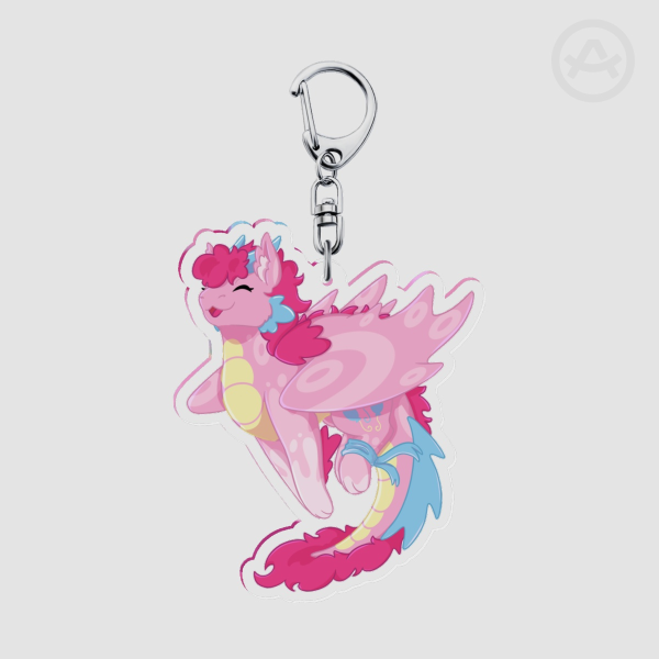 Keychain Pinkie Pie Dragon