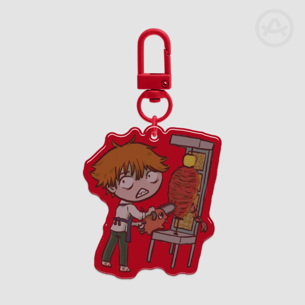 Denji Taquero Epoxy Clear Acrylic Keychains