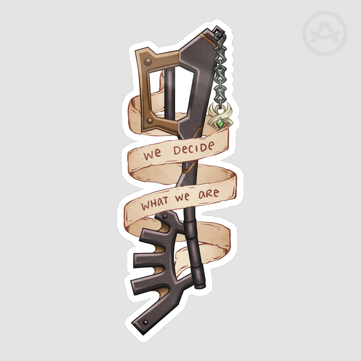 KH: BBS Ventus Keyblade Quote Sticker