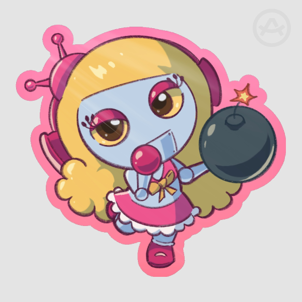 Bomb It Pink Sticker