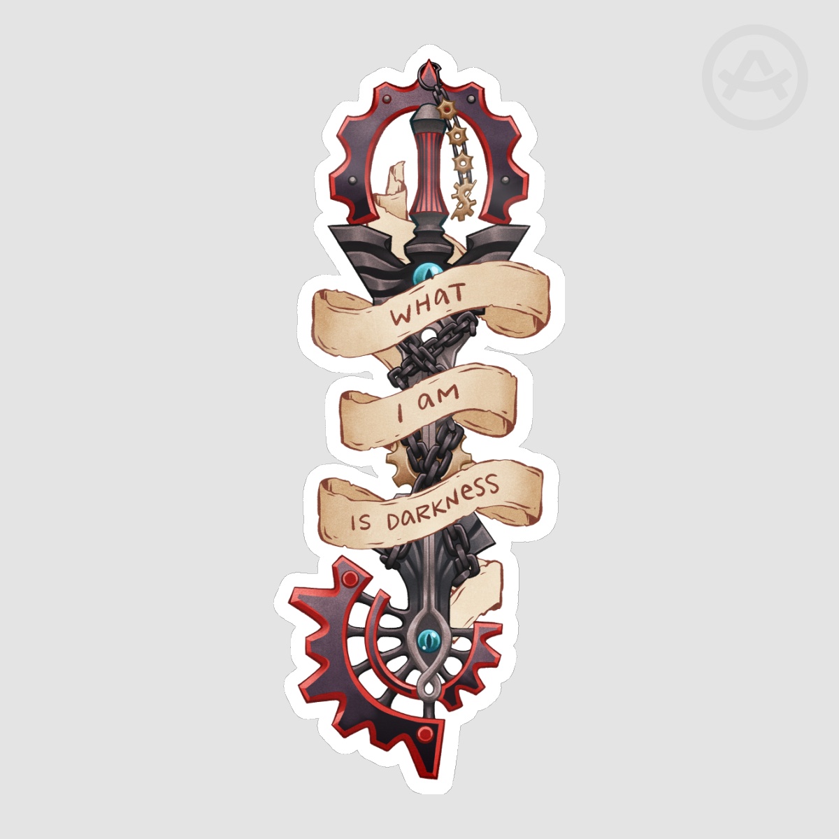 KH: BBS Vanitas Keyblade Quote Sticker