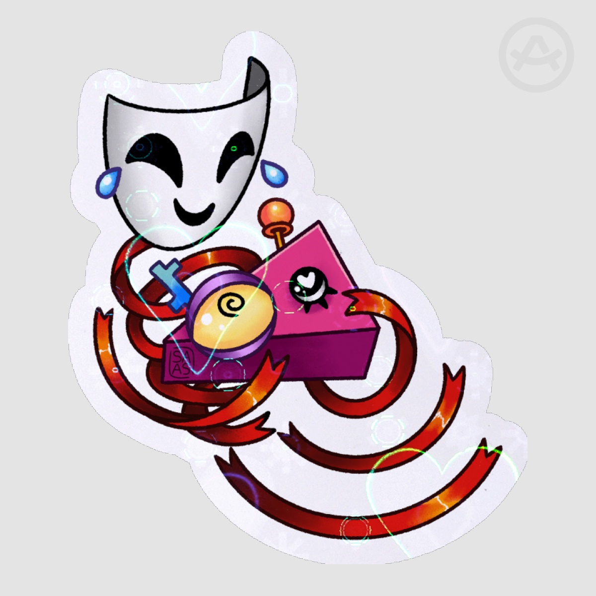 [ The Amazing Digital Circus ] Abstragedy (Gangle x Zooble) TADC - Die Cut Stickers