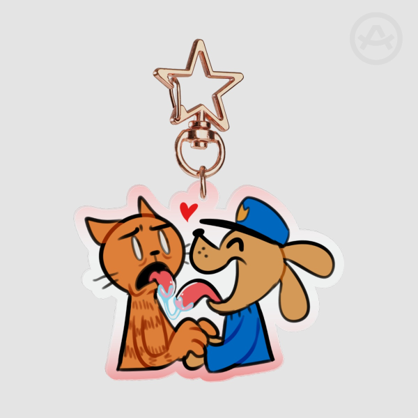 Detey kiss Acrylic Keychains