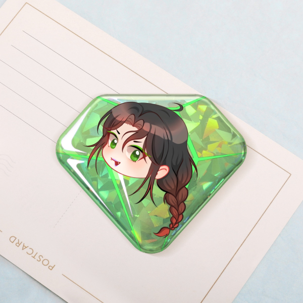 TGCF Qi Rong Diamond Badge 73x61mm