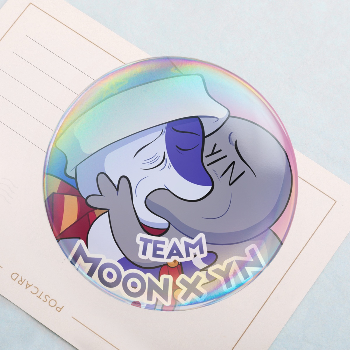 FNAF | Team MoonDrop x Y/N! Badge Button Pin by Polaris Stuff
