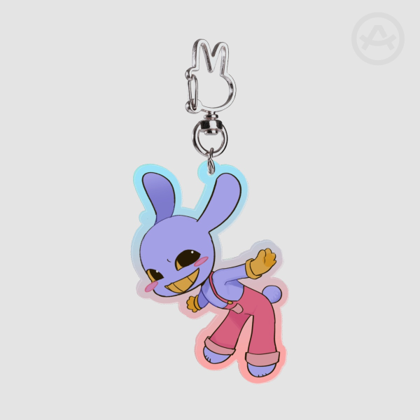 Jax/Evil Jax Colored Edge Acrylic Keychain