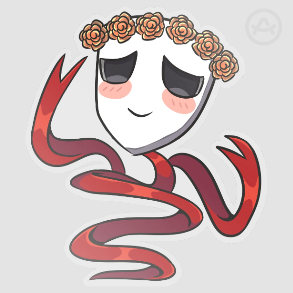 [The Amazing Digital Circus] Gangle - Clear PET Vinyl Die Cut Stickers