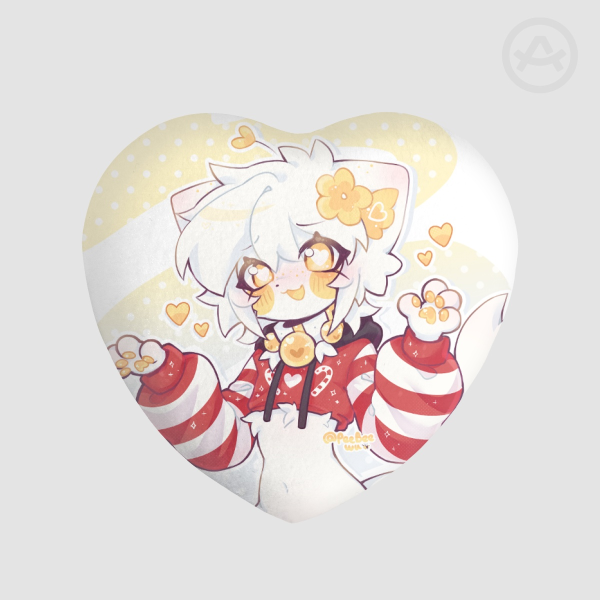 Christmas MewMew heart plosi badge